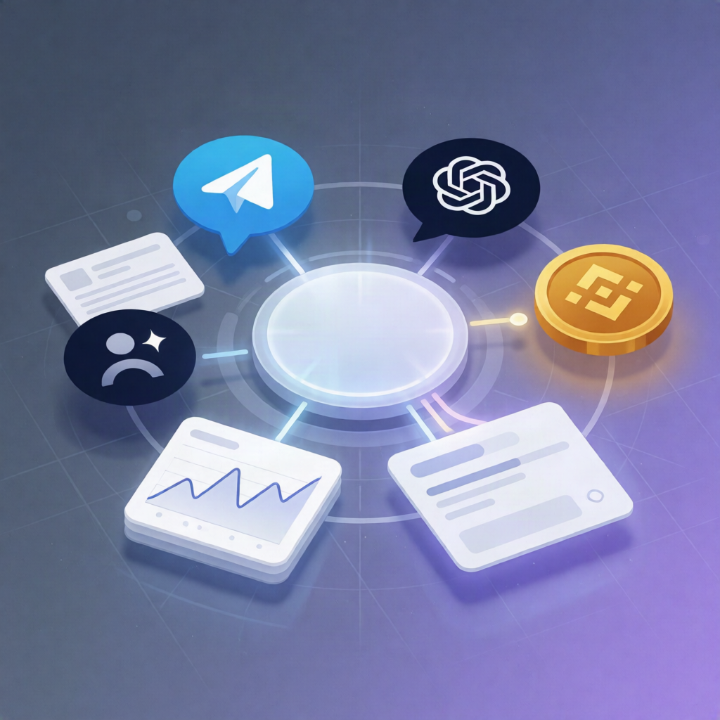 Crypto Sentiment & Trade Signal n8n Workflow (Binance + NewsAPI + AI)