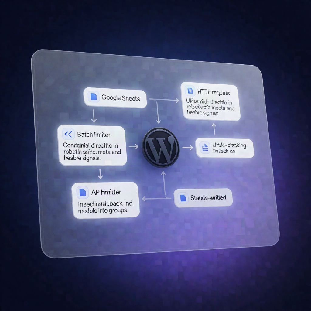 n8n Workflow: Fix WordPress noindex with Google Sheets