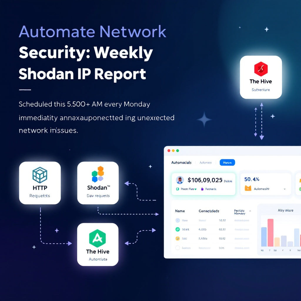 Automate Network Security: Weekly Shodan IP Report Workflow