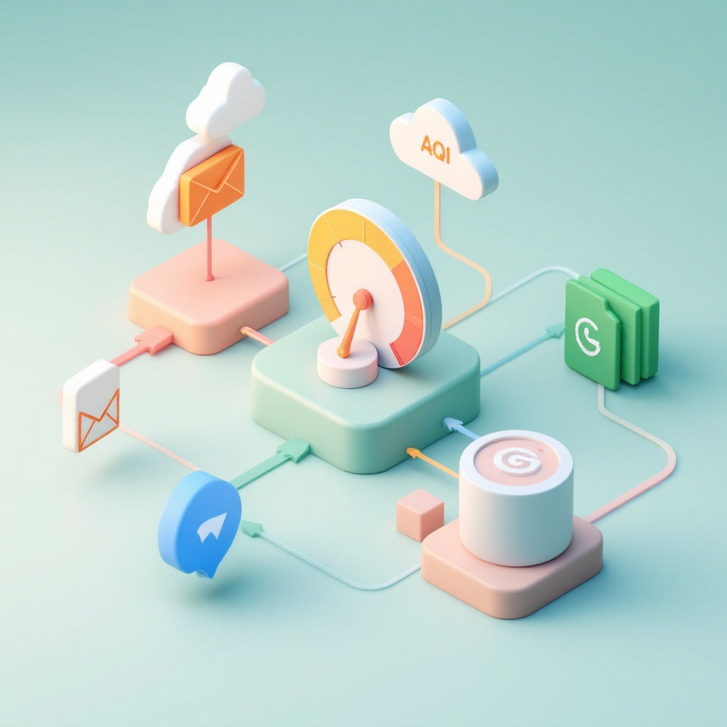 Automated AQI Health Reports via WhatsApp & Telegram