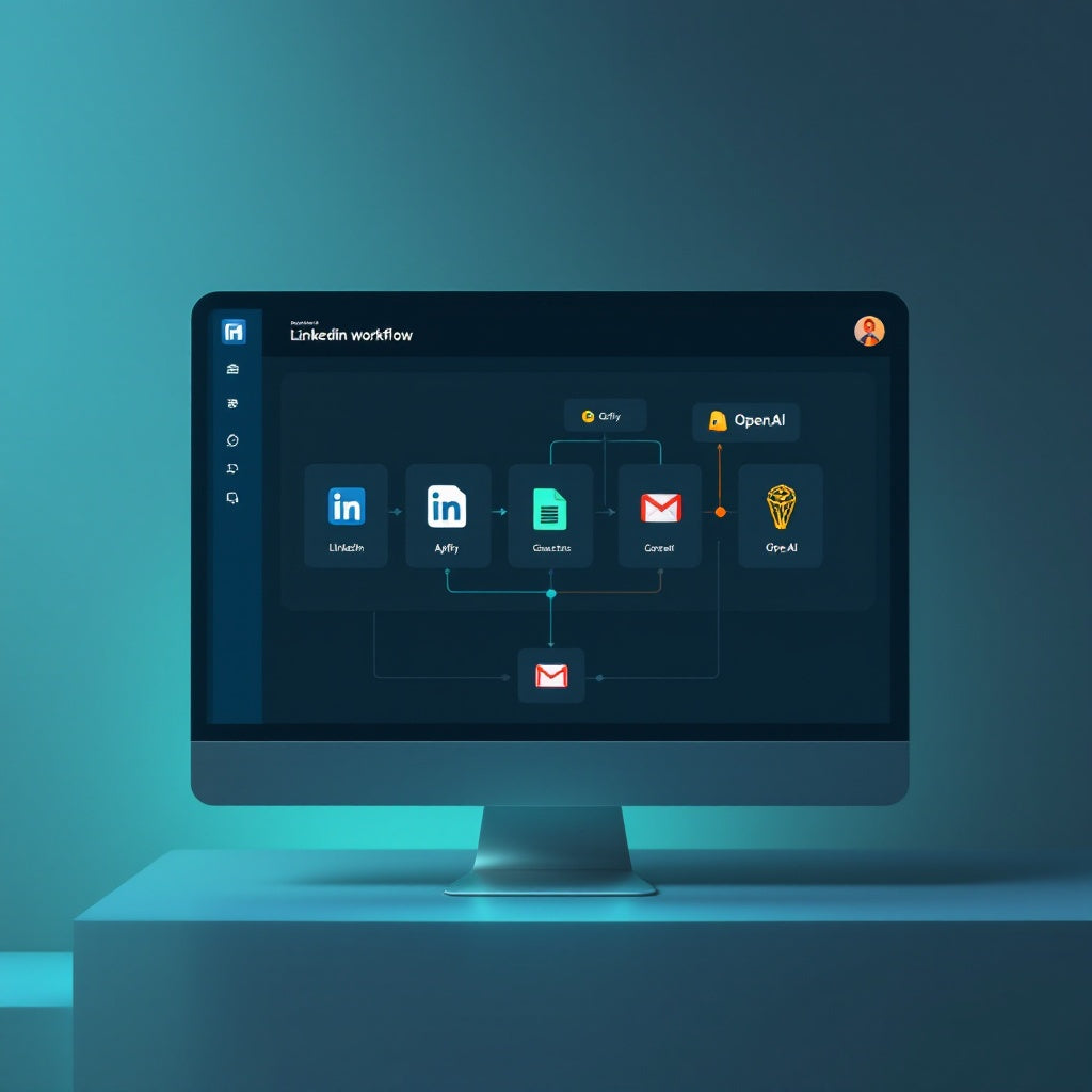 Automate LinkedIn Lead Gen & Email Drafting with n8n