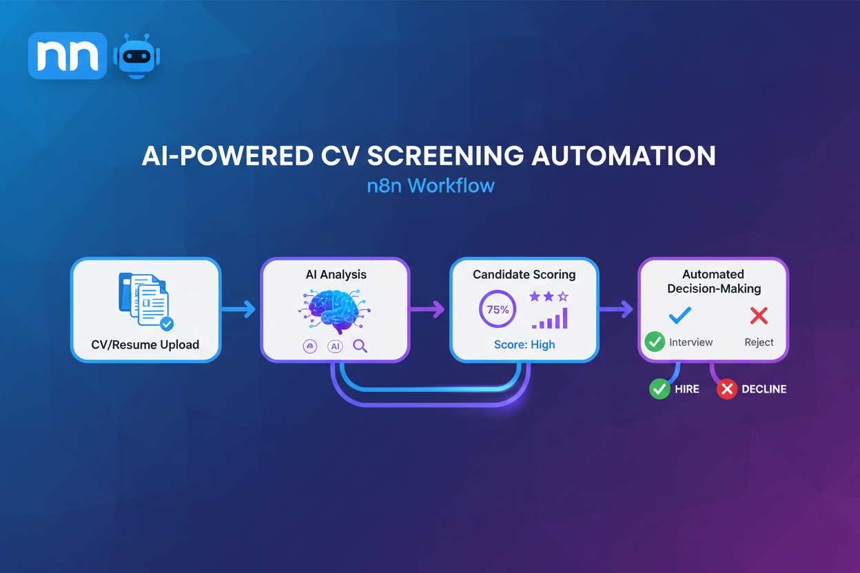 n8n 🤖 Automate CV screening with AI candidate analysis Workflow