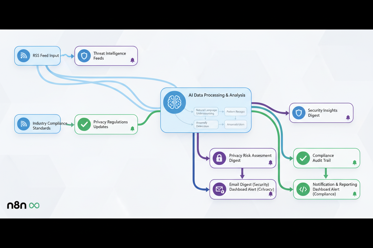 n8n Intelligent AI Digest for Security, Privacy and Compliance Feeds Workflow