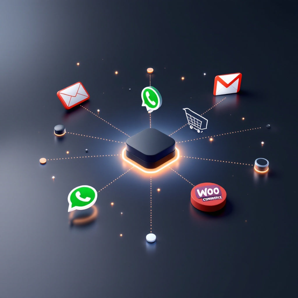 AI E-commerce Support: WhatsApp, WooCommerce, Gmail Integration