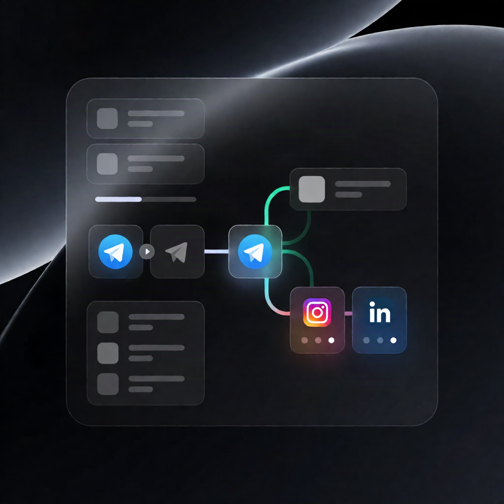 n8n Telegram to PostWire Multi-Platform Social Posting Workflow