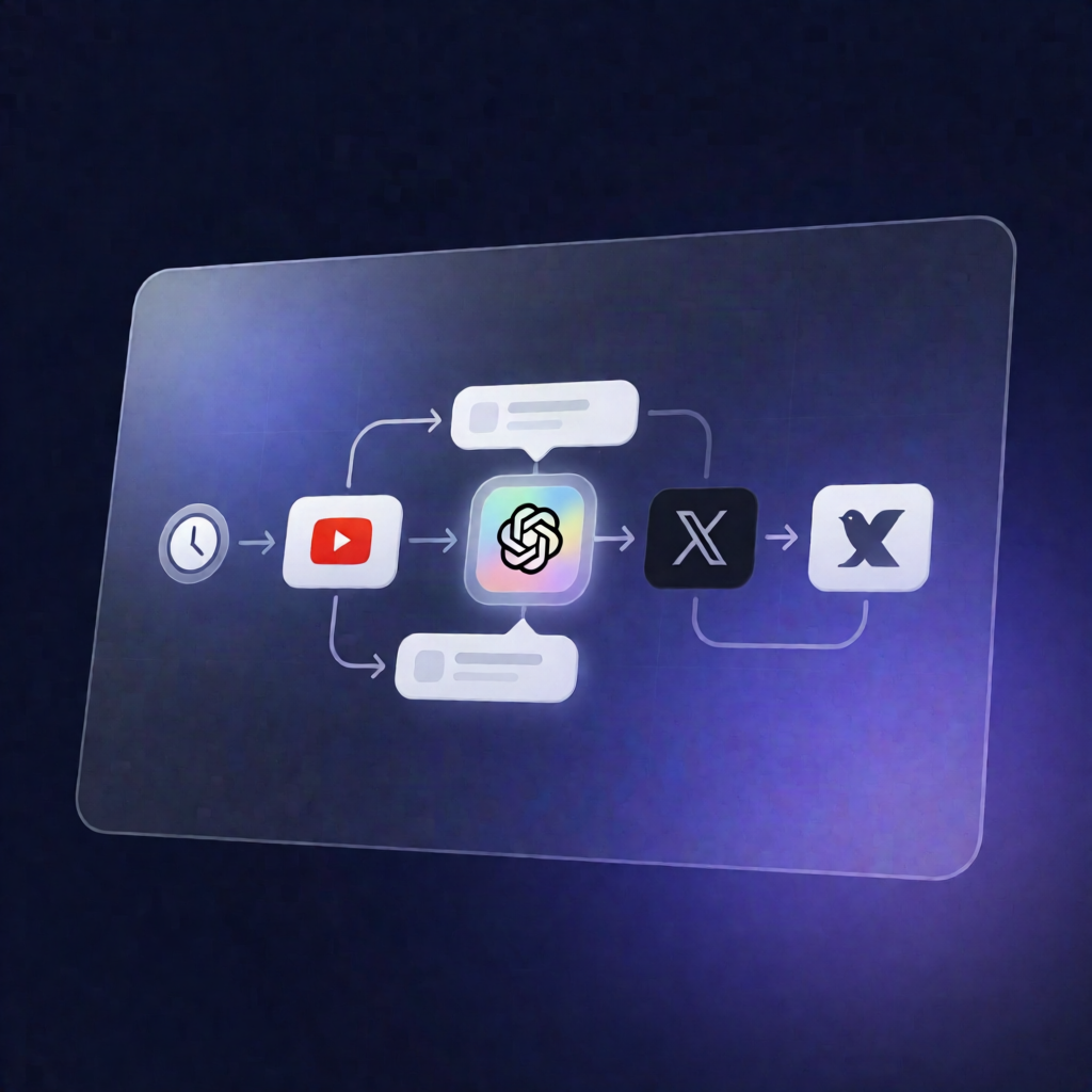 Automate YouTube to X Posts with GPT-3.5 in n8n