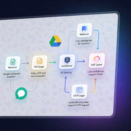 Webhook Policy Helpbot: Google Drive PDF + Gemini Answers