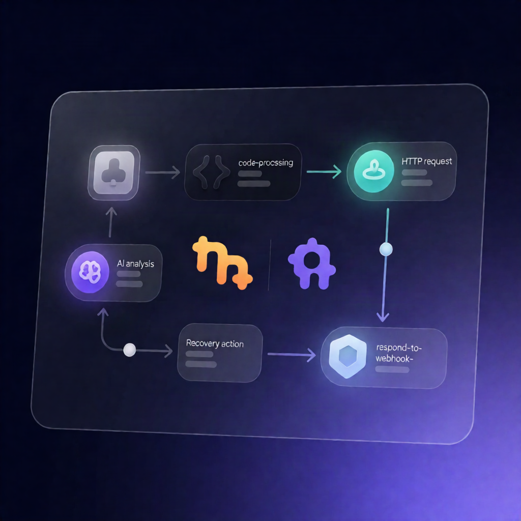 n8n Webhook Self-Healing for Failed Workflows w/ AI API