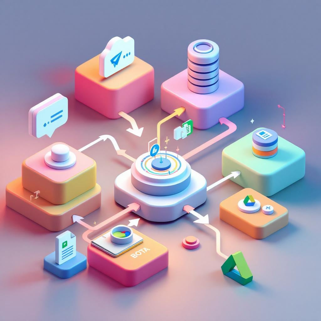 AI-Driven Academic Chatbot Workflow for Telegram & Google