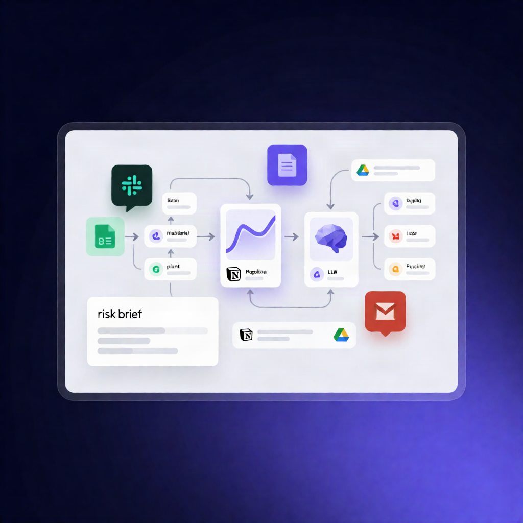 Supply Chain SPOF Risk Visualization with n8n, Groq & Notion