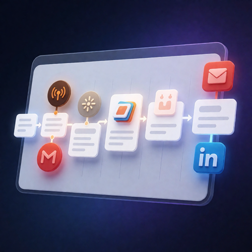 Automate LinkedIn Carousel Drafts from RSS with PostNitro & Gmail
