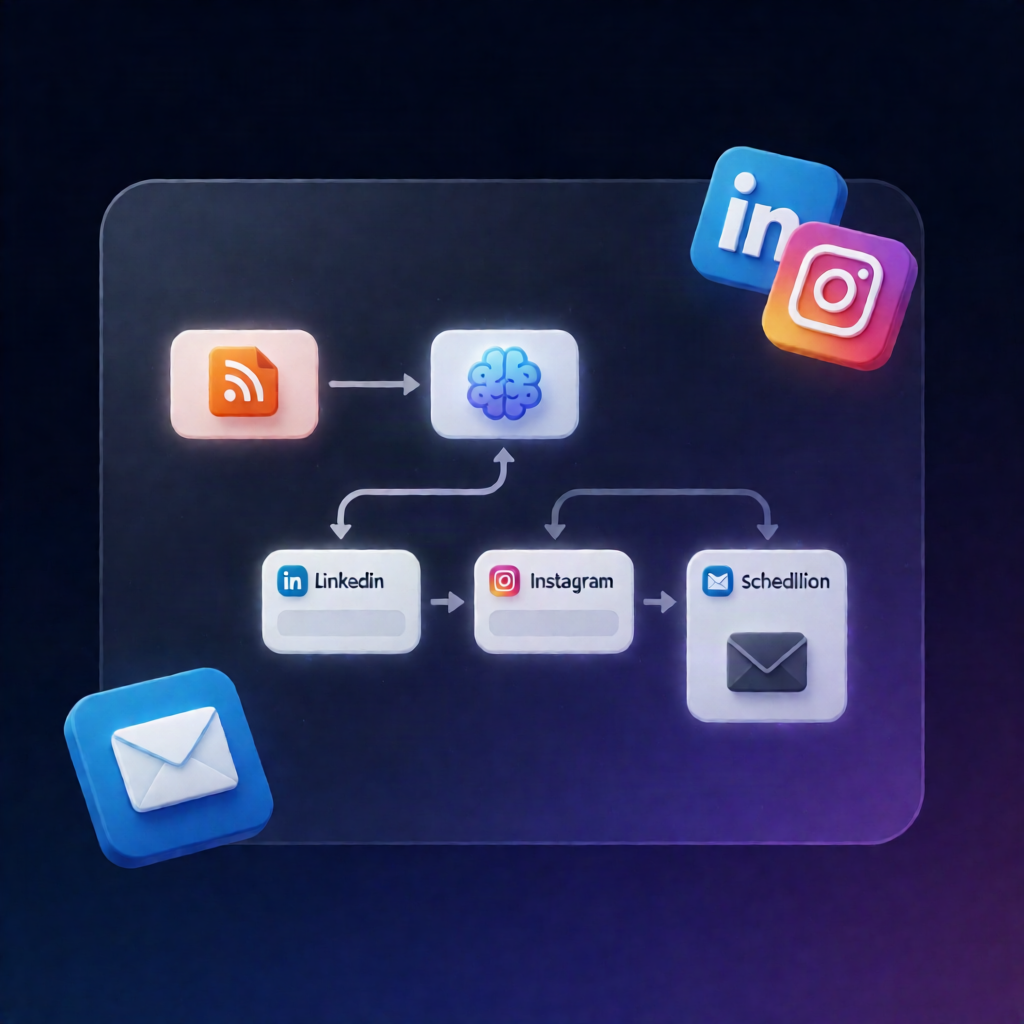 n8n Workflow: RSS to LinkedIn & Instagram Carousels w/ Gemini
