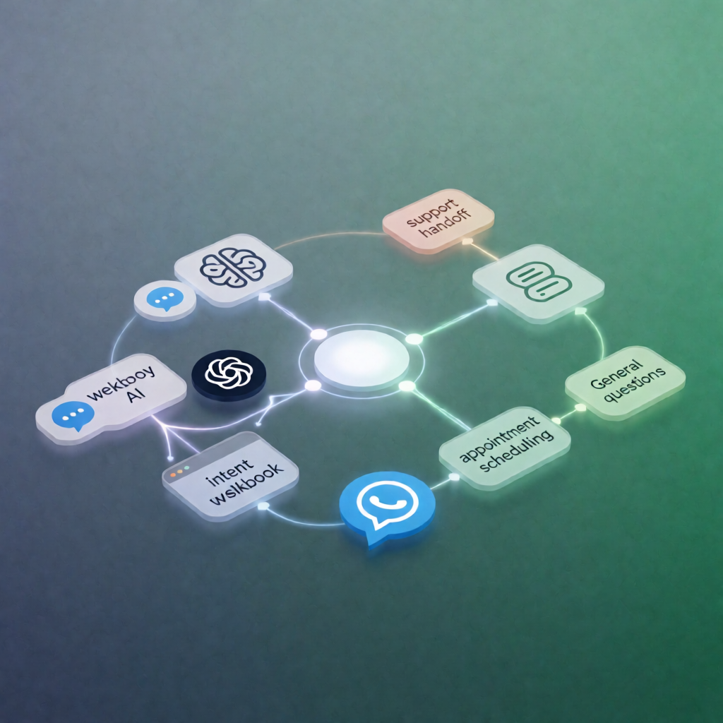 Route WhatsApp Intents with LiveConnect & GPT-4o-mini in n8n
