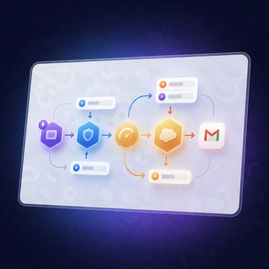Webflow Lead Qualification to Salesforce + Gmail Sync with n8n