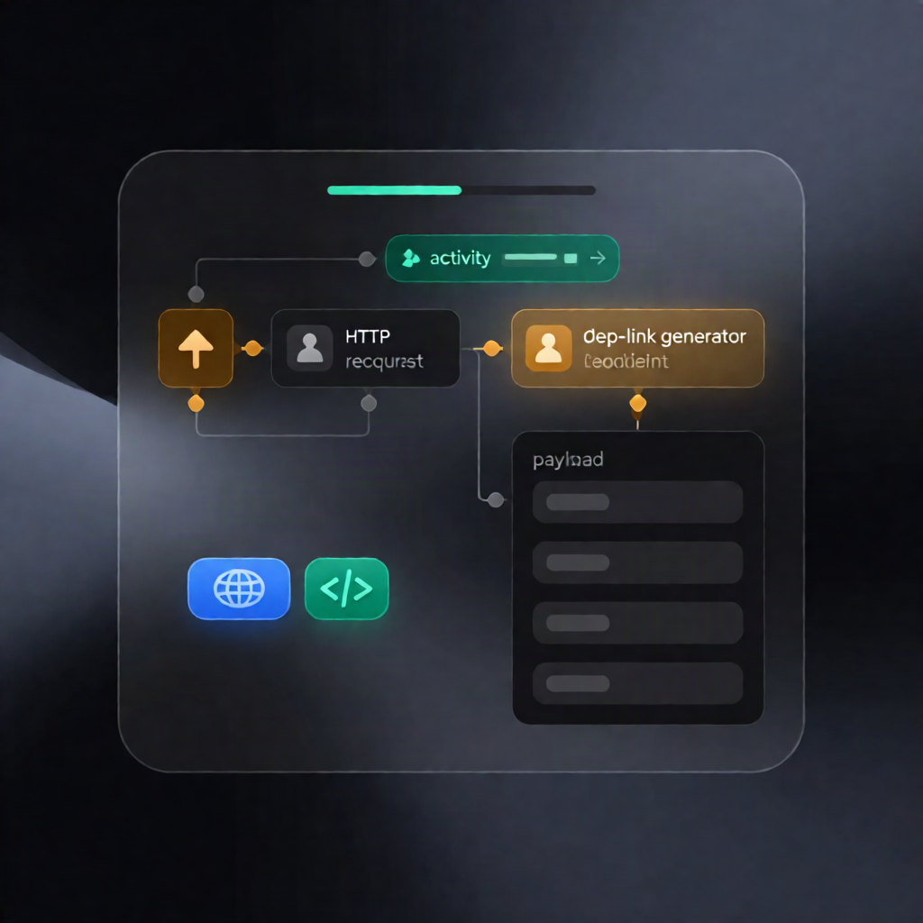 OmniGIF Deep Link Generator for n8n Workflows & Notifications
