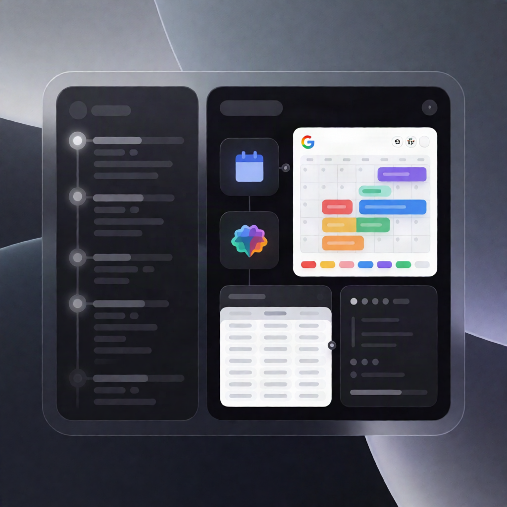 ChatGPT-style Google Calendar Management with Gemini & Data Tables