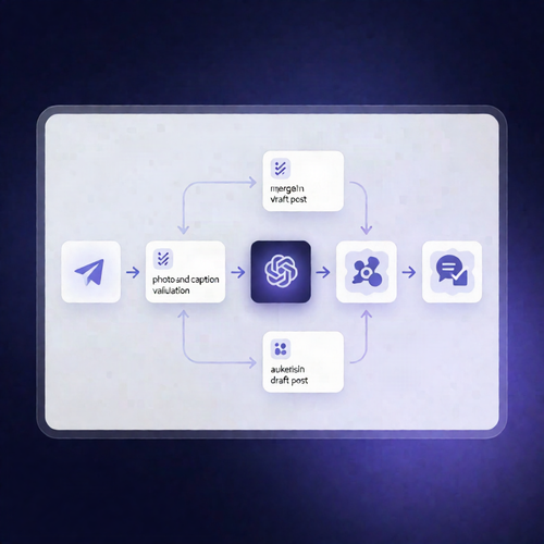 n8n: Turn Telegram Work Photos into Grounded LinkedIn Posts