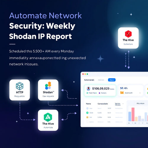Automate Network Security: Weekly Shodan IP Report Workflow
