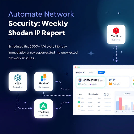 Automate Network Security: Weekly Shodan IP Report Workflow