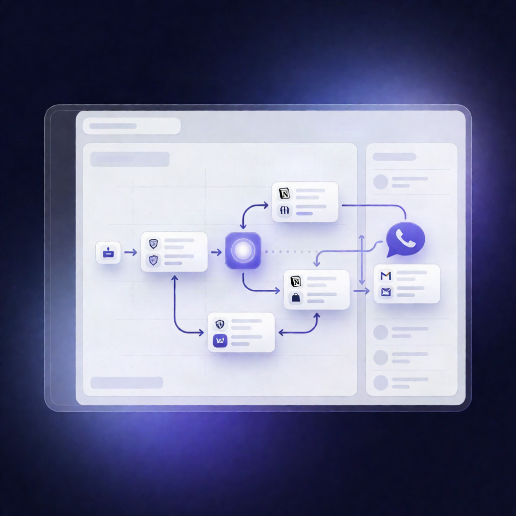 WhatsApp AI Support Workflow with OpenAI, WooCommerce & Notion (n8n)