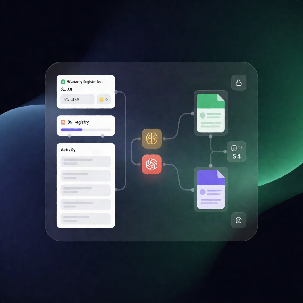 n8n Warranty Registration Workflow: Sheets + GoHighLevel GPT-4o Reminders