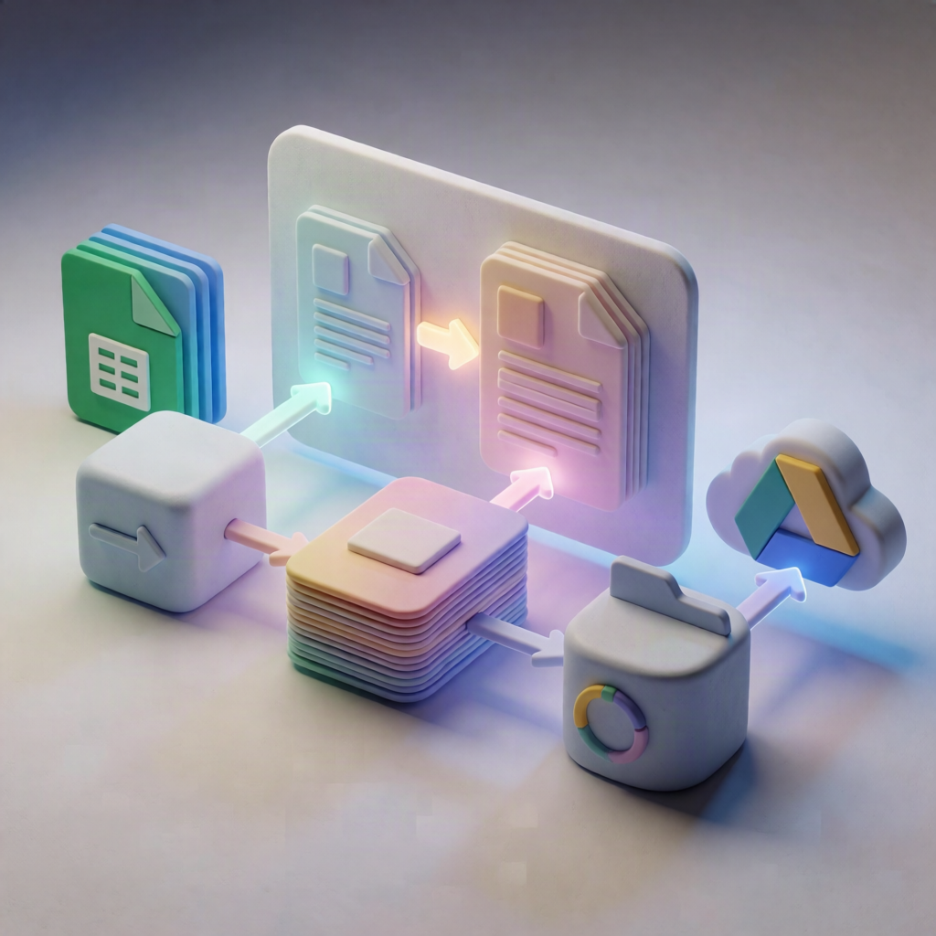 n8n Workflow: Google Sheets to ShipPDF Datasheets + Drive