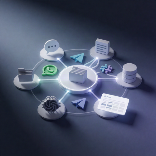 AI WhatsApp Support Bot Workflow: Google Drive + OpenAI + Telegram