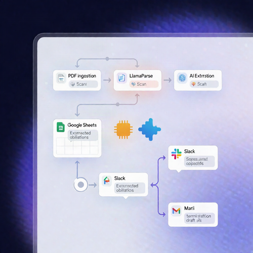 Automate Contract Renewals: LlamaParse + GPT-4o-mini to Slack & Sheets