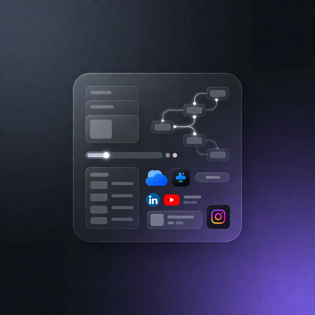 n8n OneDrive Video to PostWire: LinkedIn, YouTube, Instagram, Facebook