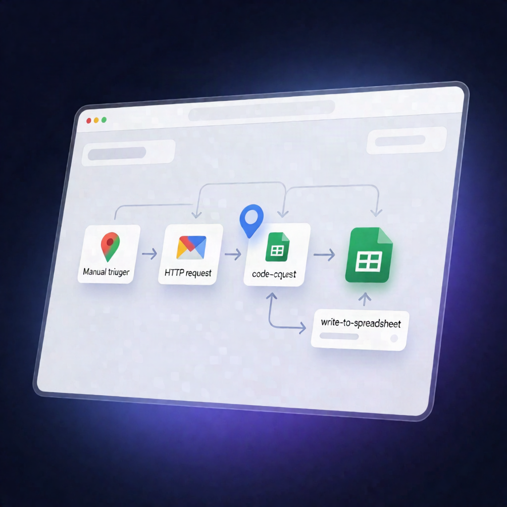 n8n Workflow: Google Maps Lead Scraper to Google Sheets