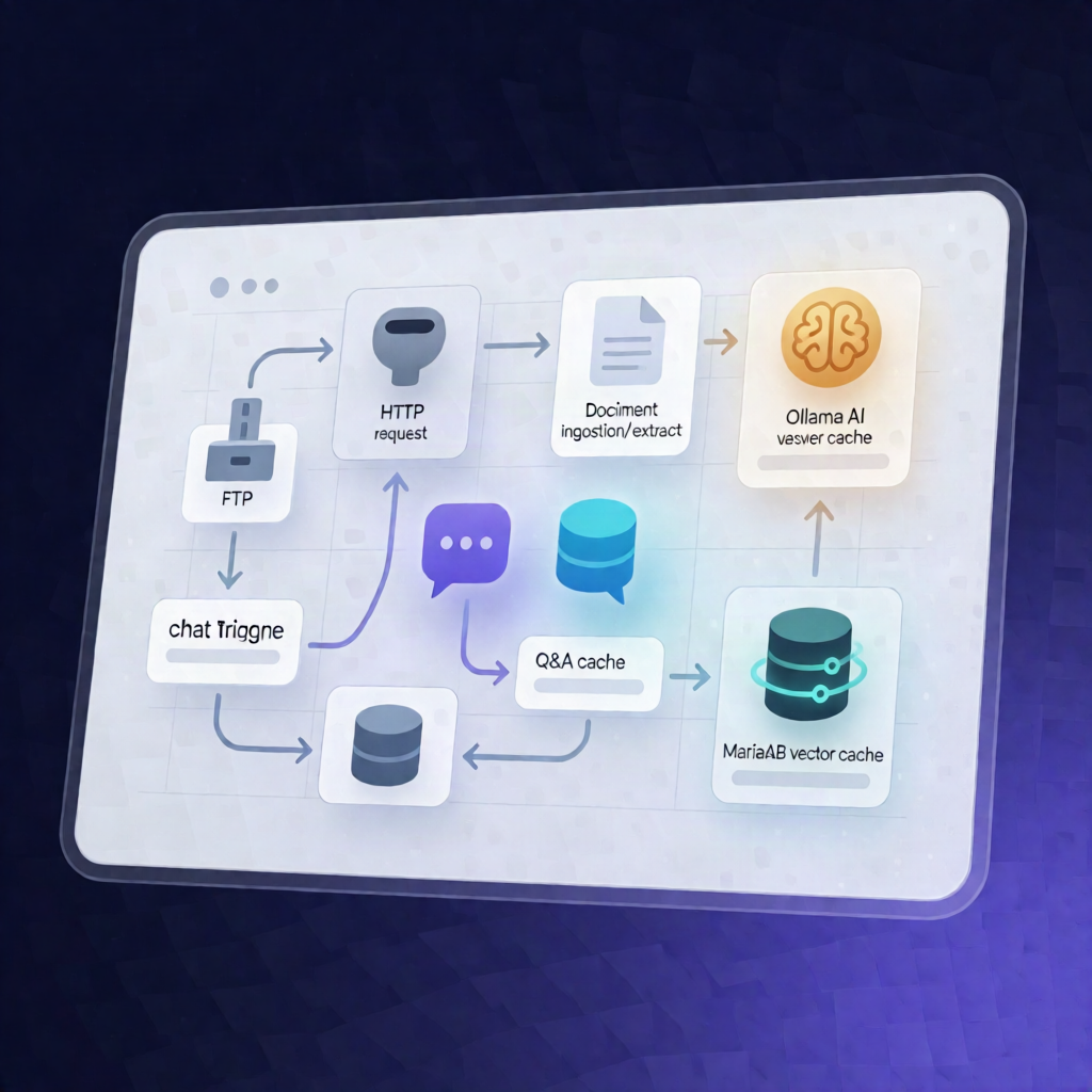 Chat with Local Documents in n8n: Ollama + MariaDB Vector Cache
