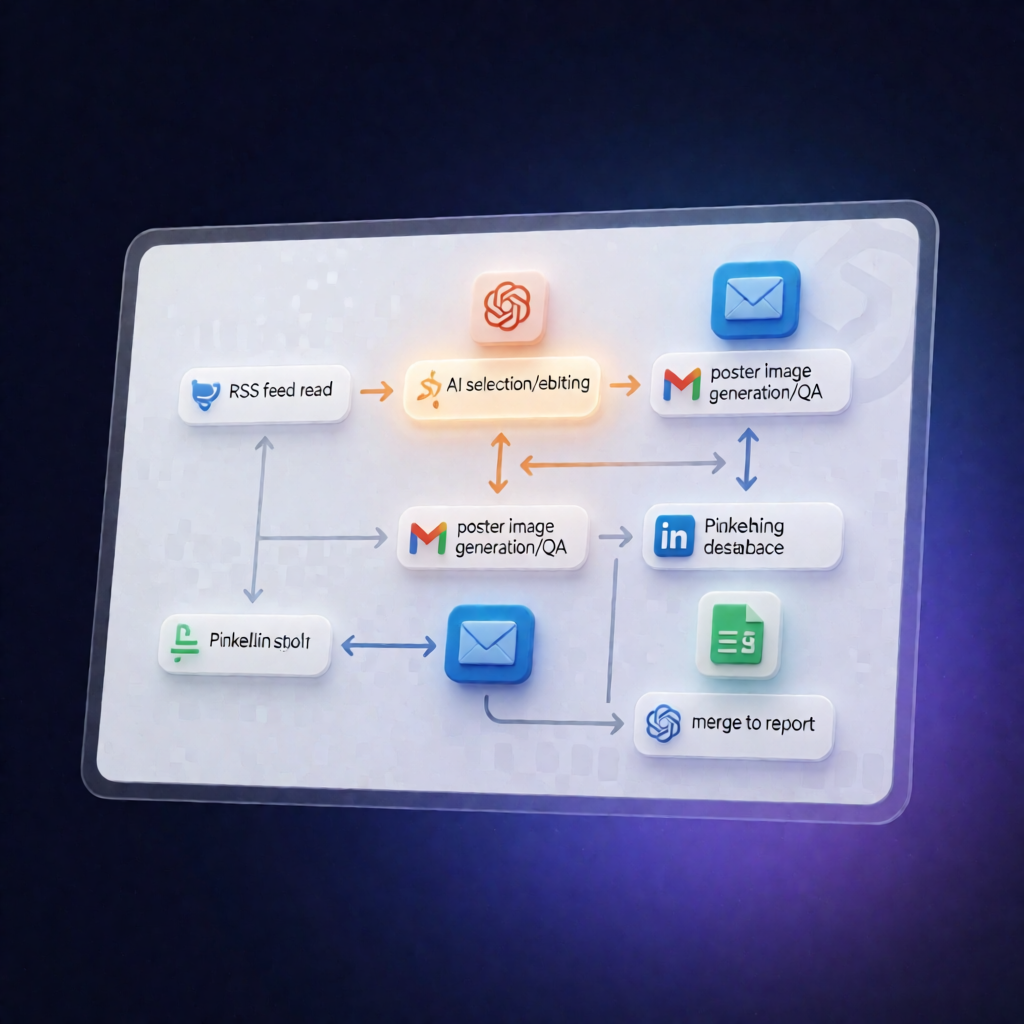 n8n Workflow: Publish LinkedIn AI Ops Posts from RSS