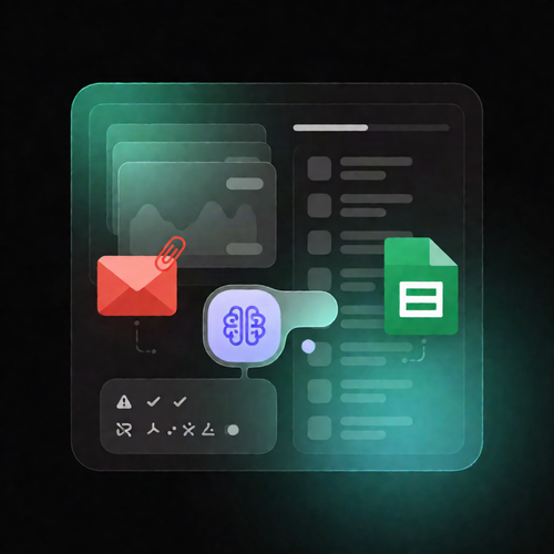 Gmail Invoice PDF to Google Sheets (OpenAI) n8n Workflow