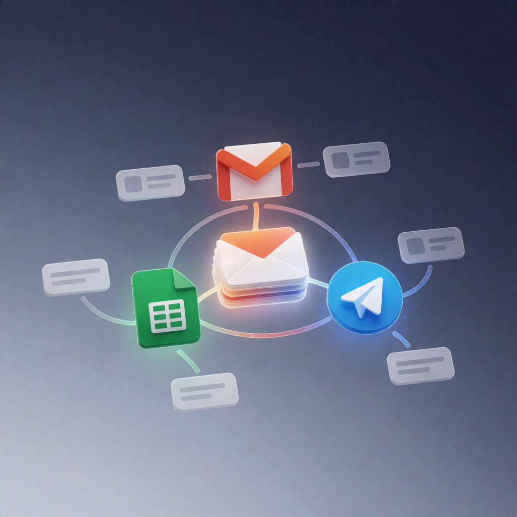 Gmail Invoice Attachments to Google Sheets (n8n) + Telegram Alerts