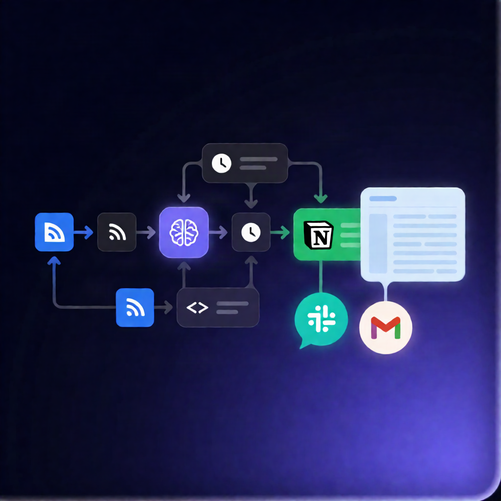 n8n Competitor Intelligence Workflow: OpenAI + RSS to Notion