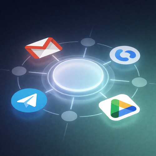 Automate Invoice Processing: Telegram to Gmail & Google Drive