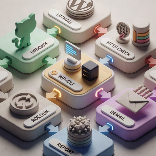 n8n Workflow: SSH WordPress Plugin Theme Updates + Rollback