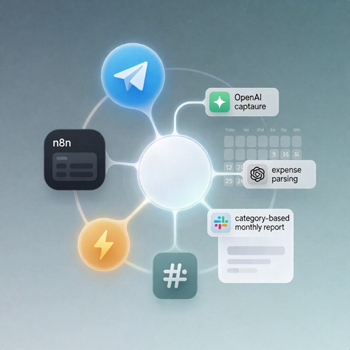 Telegram Expense Tracker with n8n Data Tables & Monthly Reports