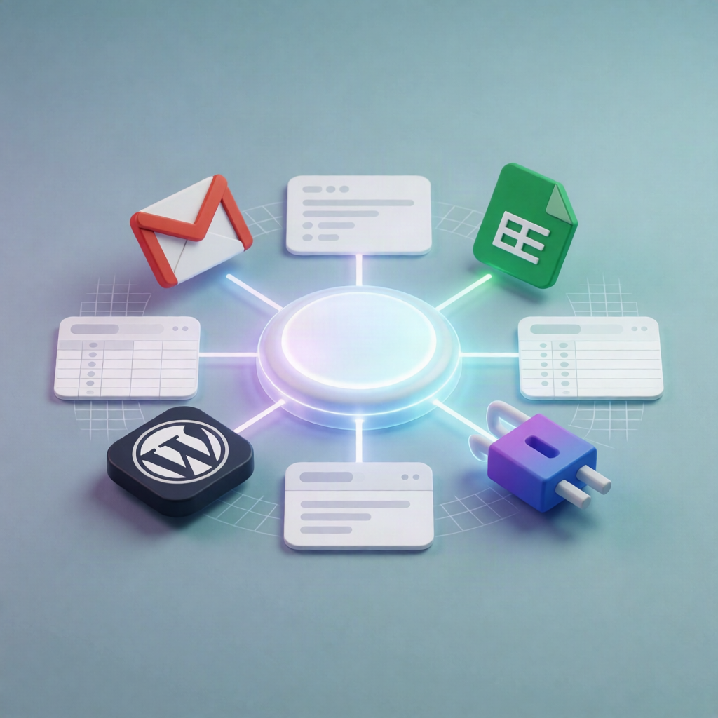 WordPress Cleaning Enquiries to Google Sheets & Gmail