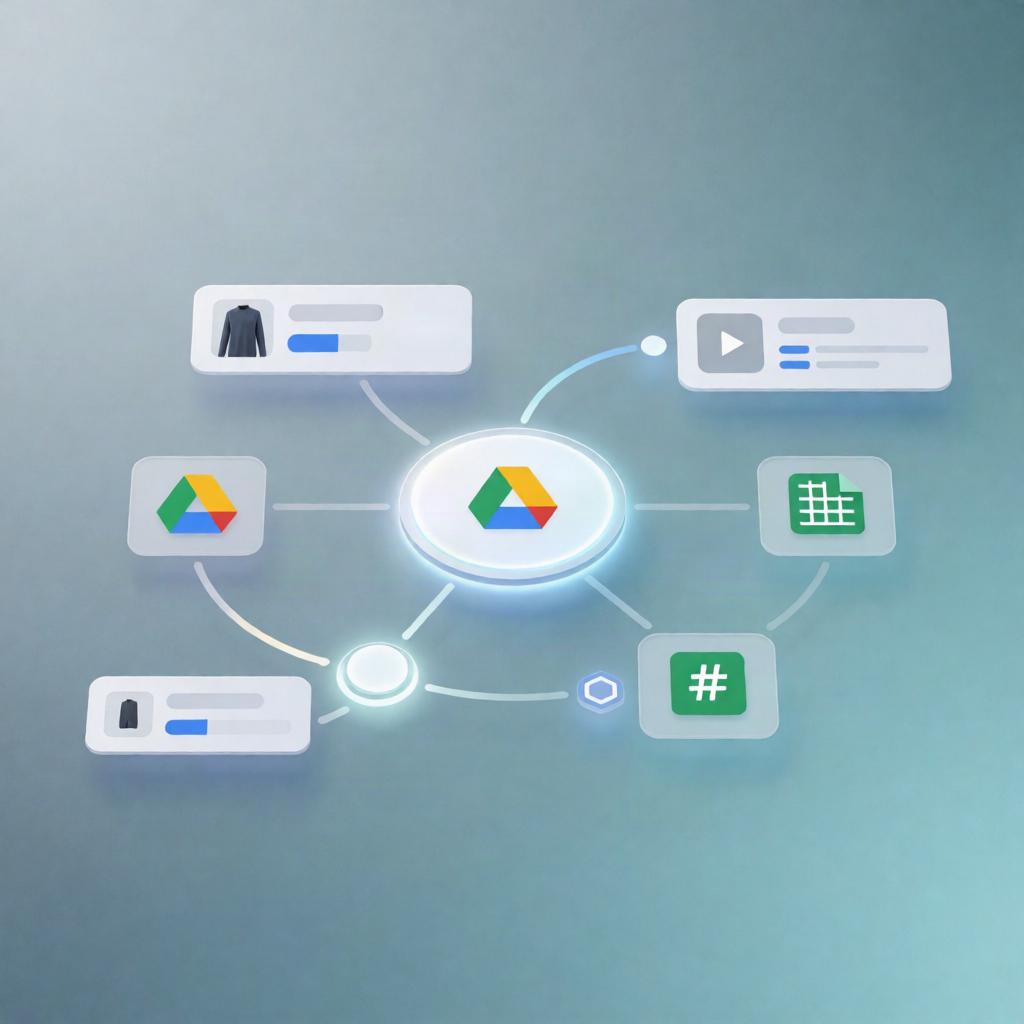 Google Drive to On-Model Video Clips (Sisif) + Sheets Log