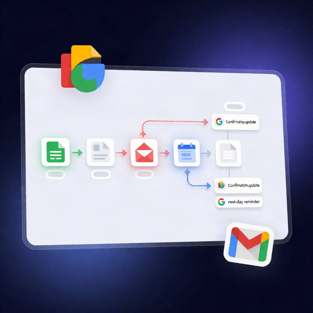 n8n Workflow: Google Sheets Accepted Jobs → Calendar Events + Gmail Reminders