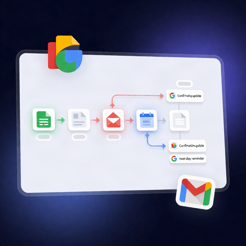 n8n Workflow: Google Sheets Accepted Jobs → Calendar Events + Gmail Reminders