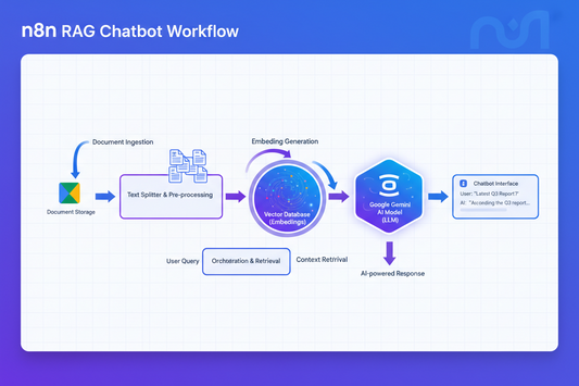 n8n RAG chatbot for company documents using Google Drive and Gemini Workflow
