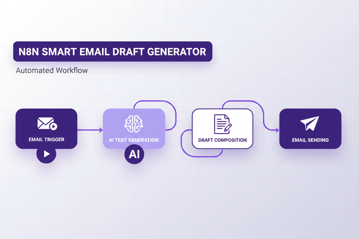 n8n Smart email draft generator Workflow