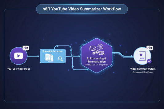 n8n Summarize YouTube Videos from Transcript Workflow