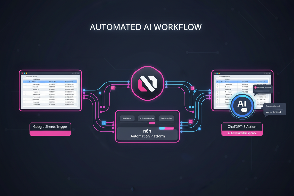 n8n Talk to your Google Sheets using ChatGPT-5 Workflow