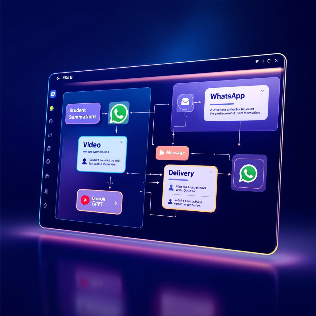 Automate Lecture Summaries to WhatsApp with n8n & GPT-4o-mini
