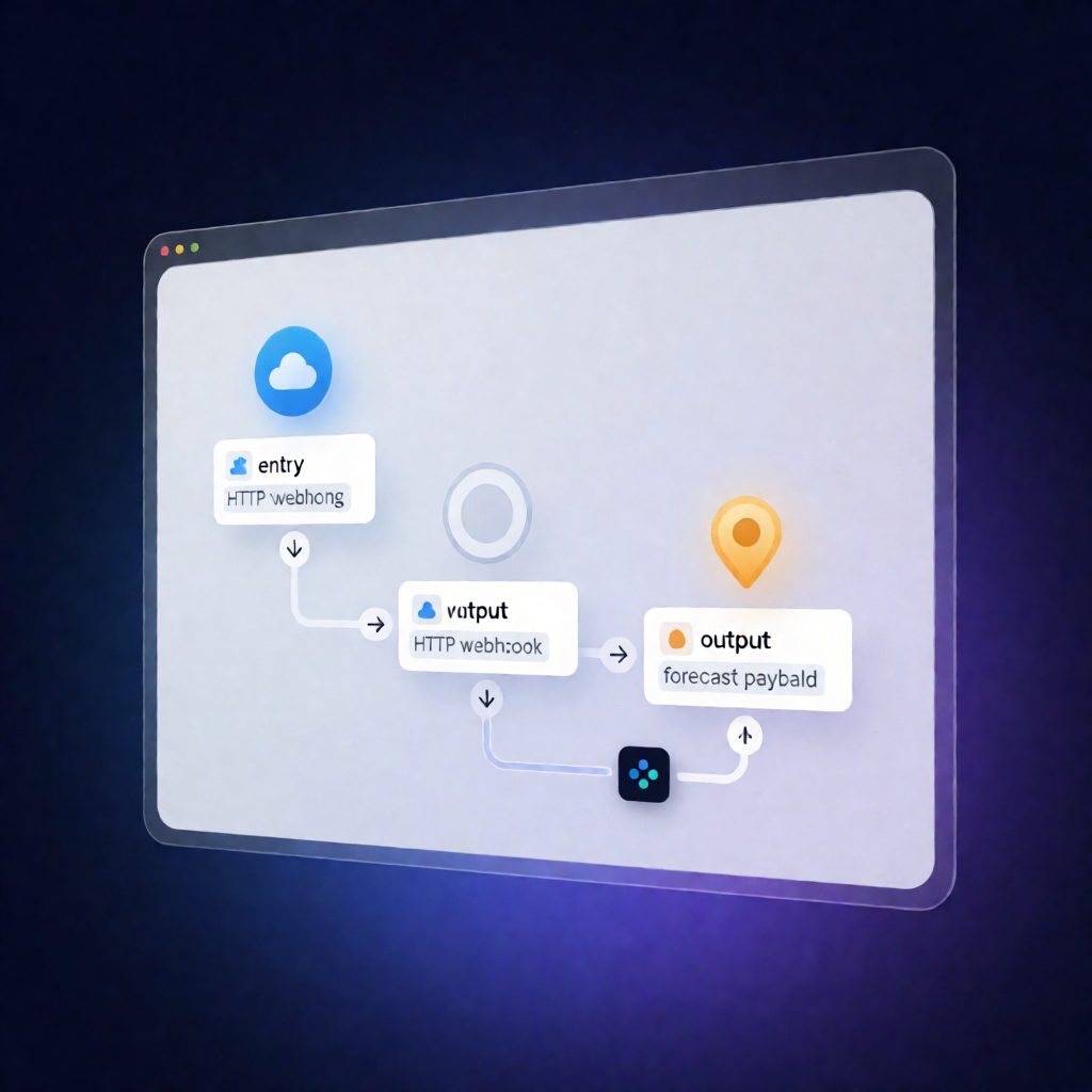 n8n Weather Webhook: Get City Forecast via OpenWeatherMap