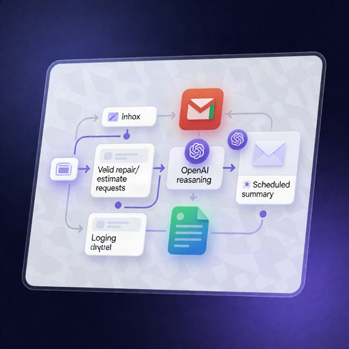 Gmail Repair Quote Triage with OpenAI + Google Sheets (n8n)
