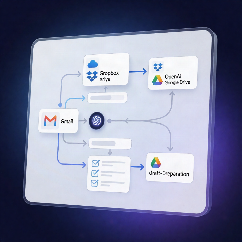 n8n Dropbox → Google Drive Accounting Close Automation
